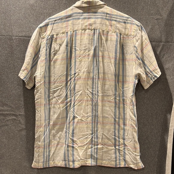 Tommy Bahama button up plaid short sleeve shirt. - Picture 7 of 8